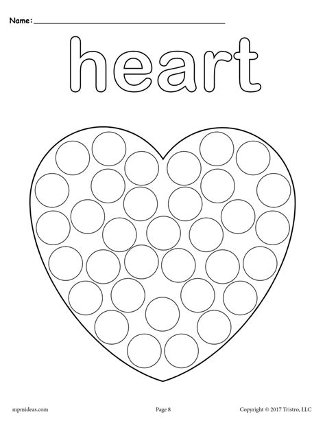 Do A Dot Heart Printable